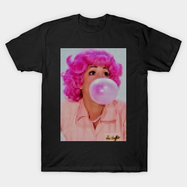 Frenchy Grease Dot Art T-Shirt by PengellyArt